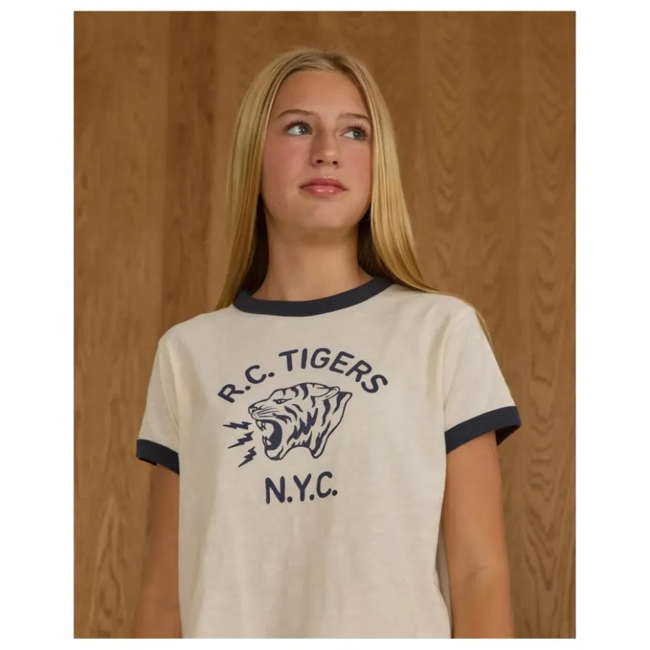 Rylee + Cru T-shirt Ringer Tigers ||Enfant Blouses, T-Shirts|Blouses, T-Shirts
