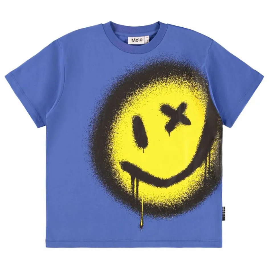 Sale Molo T-shirt Rodney Coton Bio | Bleu