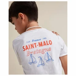 Sale Búho T-shirt Saint Malo Coton Bio | Blanc