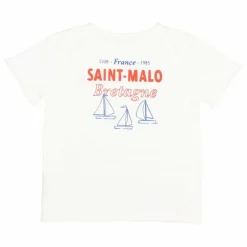 Sale Búho T-shirt Saint Malo Coton Bio | Blanc