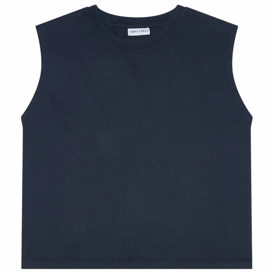Clearance Smallable Woman T-shirt Sans Manches Freja Coton Bio | Noir