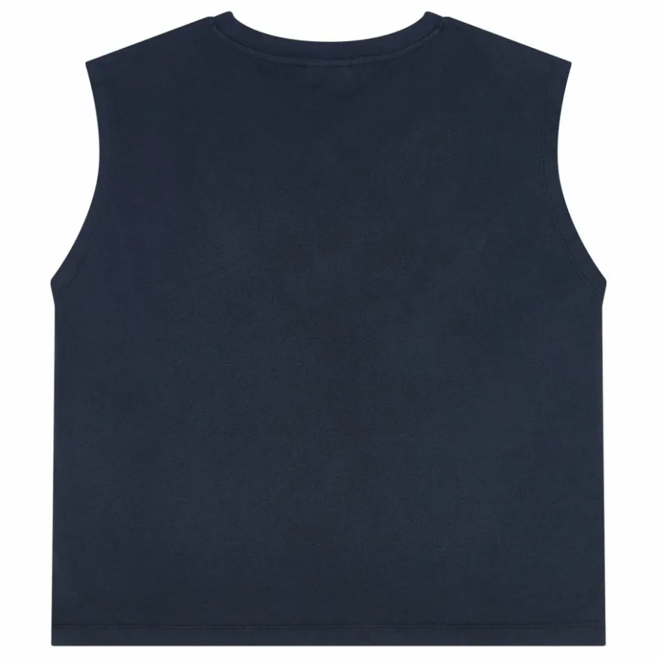 Clearance Smallable Woman T-shirt Sans Manches Freja Coton Bio | Noir