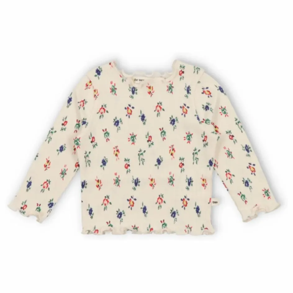 Online the new society T-Shirt Singapore Mini Blossom Baby | Ecru