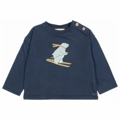 Outlet Búho T-shirt Ski Coton Bio | Bleu marine