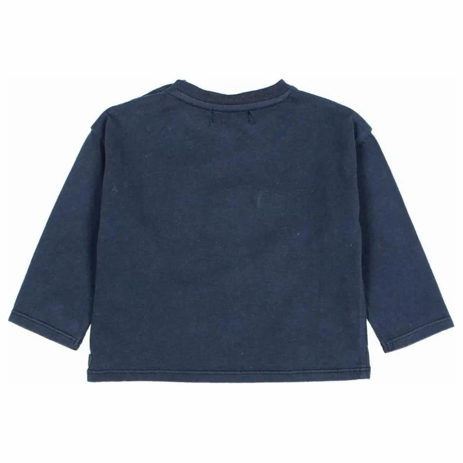 Outlet Búho T-shirt Ski Coton Bio | Bleu marine
