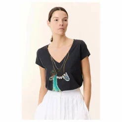 Leon & Harper T-shirt Tonton Feather Coton Bio ||Femme Tee-Shirts, Polos