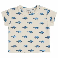 New Emile et Ida T-Shirt Tortue Eponge | Ecru