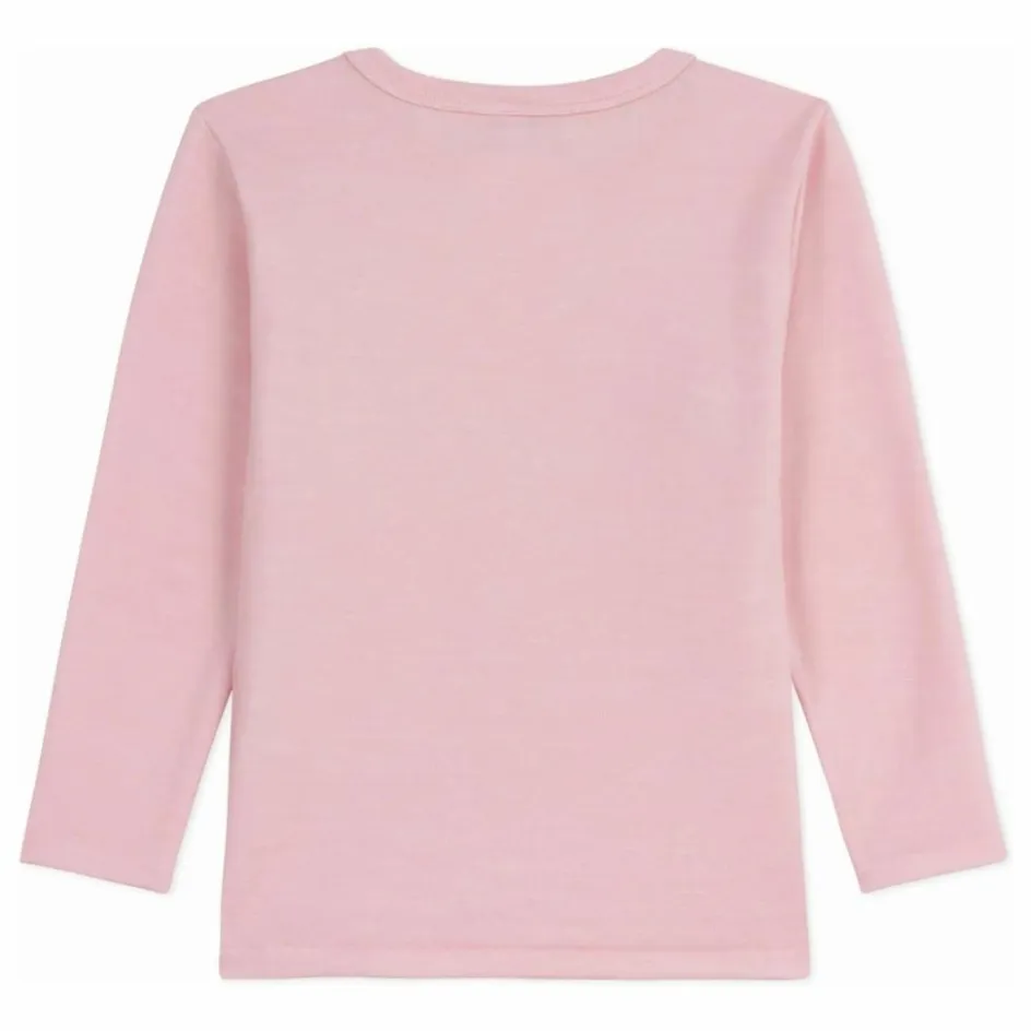 Petit Bateau T-shirt Uni Logo Laine ||Enfant Blouses, T-Shirts