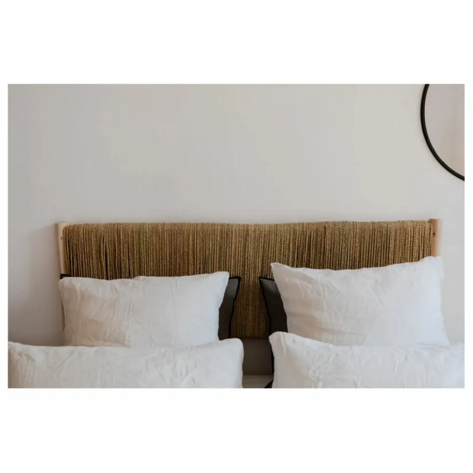 Sale Cosydar Tête de lit en bois brut et palme Naturel