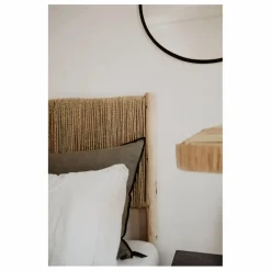 Sale Cosydar Tête de lit en bois brut et palme Naturel