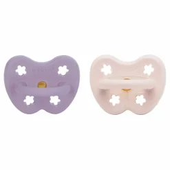 Hevea Tétines physiologiques en caoutchouc naturel - Lot de 2 | Lavande