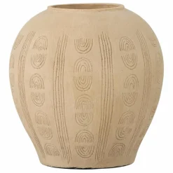 Clearance Bloomingville Vase décoratif Taym en terre cuite Naturel