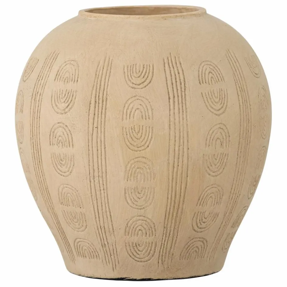 Clearance Bloomingville Vase décoratif Taym en terre cuite Naturel