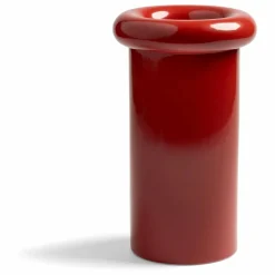 Hot &Klevering Vase en grès Turban | Rouge