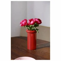 Hot &Klevering Vase en grès Turban | Rouge