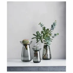 Clearance Kinto Vase en verre Aquaculture | Gris