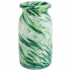 Sale Hay Vase en verre Splash | Vert