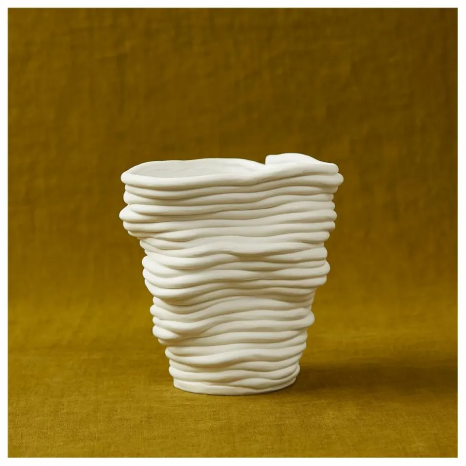 Online Cole & Cinder Vase Silk | Blanc