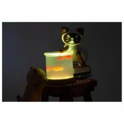 Sale Wooderful life Veilleuse Chat et Poisson Multicolore