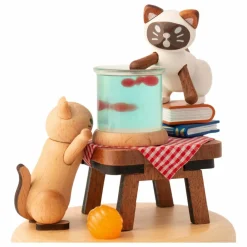 Sale Wooderful life Veilleuse Chat et Poisson Multicolore