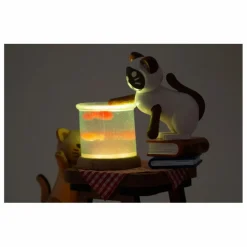 Sale Wooderful life Veilleuse Chat et Poisson Multicolore