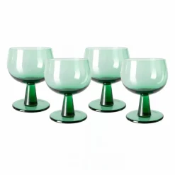 HKliving Art De La Table*Verre à pied The emeralds - Set de 4 |