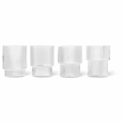 Ferm Living Art De La Table*Verres Ripple - Set de 4