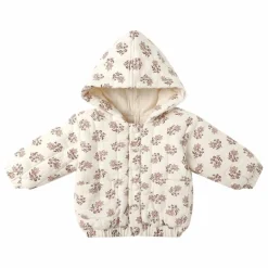 New Veste à Capuche Fleurie Gaze de Coton Bio | Enfant Manteaux, Blousons|Manteaux, Blousons, Pilotes