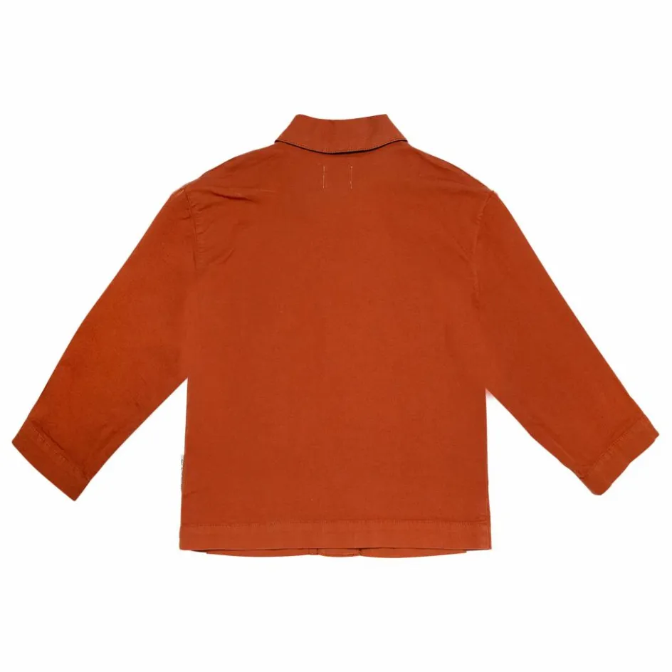 Discount the new society Veste David Popeline de Coton Bio | Caramel
