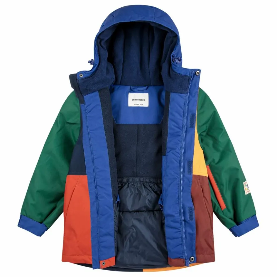 Bobo Choses Veste de ski Colorblock Fibres Recyclées | Bleu