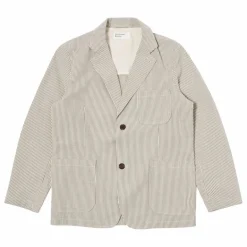 Universal Works Veste Derby Rayures ||Homme Doudounes, Parkas, Vestes