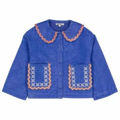Online Hello Simone Veste Duchesse Velours Côtelé | Bleu