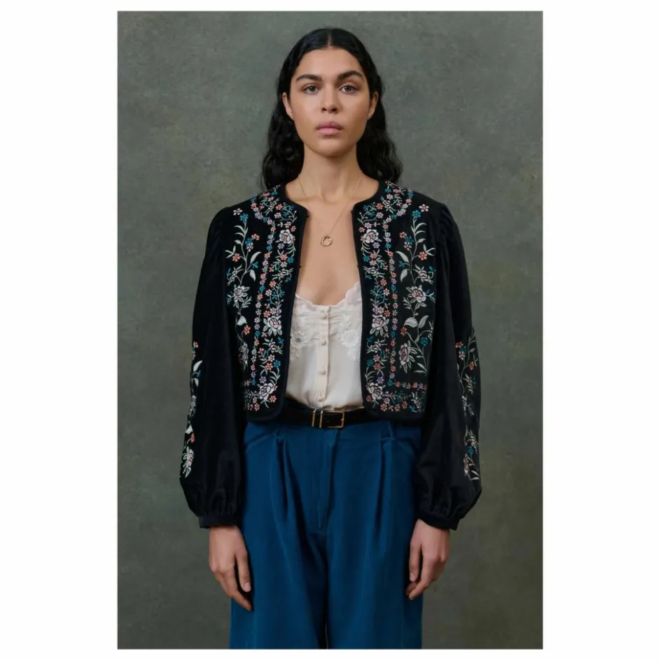 Louise Misha Veste Duras Velours - Collection Femme ||Femme Vestes, Blousons