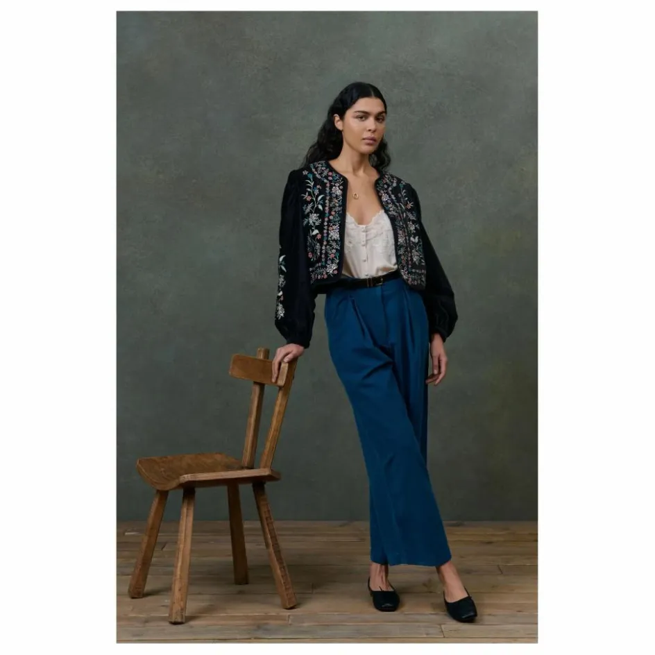 Louise Misha Veste Duras Velours - Collection Femme ||Femme Vestes, Blousons