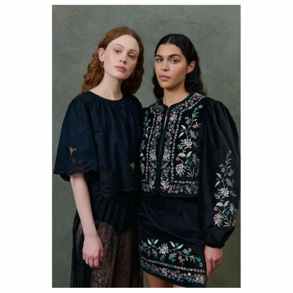 Louise Misha Veste Duras Velours - Collection Femme ||Femme Vestes, Blousons