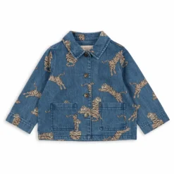 Konges Sløjd Veste en Jean Magot Tigres Coton Bio ||Enfant Manteaux, Blousons|Manteaux, Blousons, Pilotes