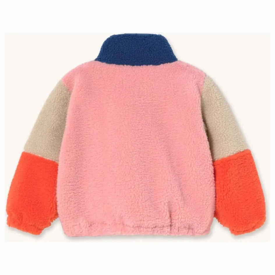 Tinycottons Veste Façon Sherpa Colorblock ||Enfant Manteaux, Blousons
