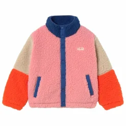 Hot Tinycottons Veste Façon Sherpa Colorblock | Bleu