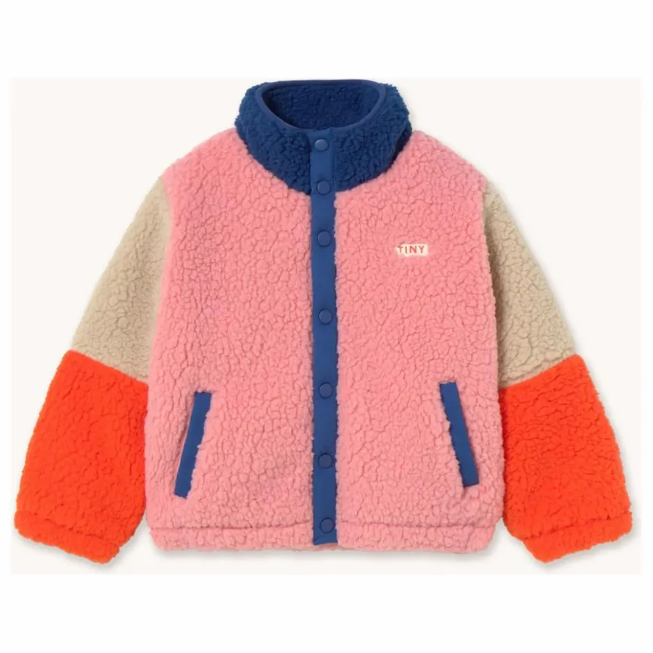 Hot Tinycottons Veste Façon Sherpa Colorblock | Bleu