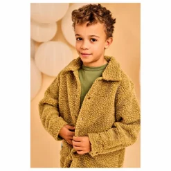 AO76 Veste Façon Sherpa Hahoe | Jaune vert