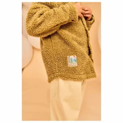 AO76 Veste Façon Sherpa Hahoe | Jaune vert