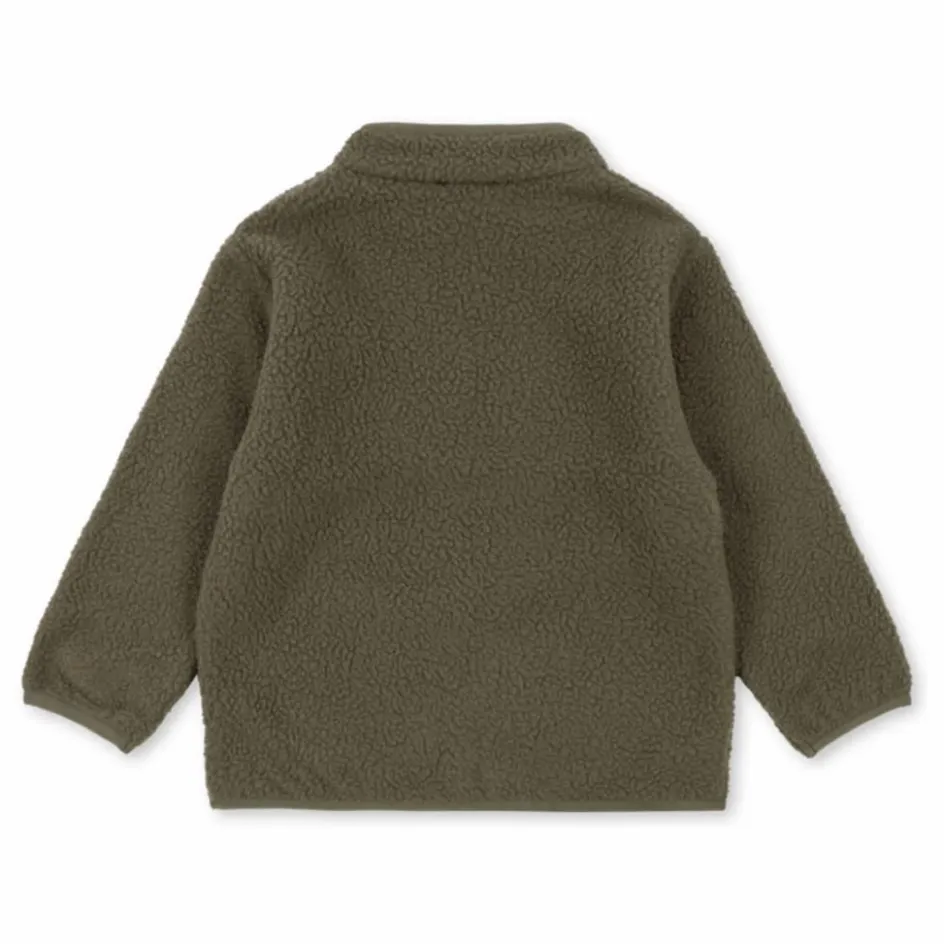 Clearance Konges Sløjd Veste Façon Sherpa Thermy Citron | Vert kaki
