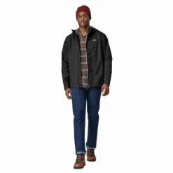 Sale Patagonia Veste Imperméable Jackson Glacier Fibres Recyclées | Noir
