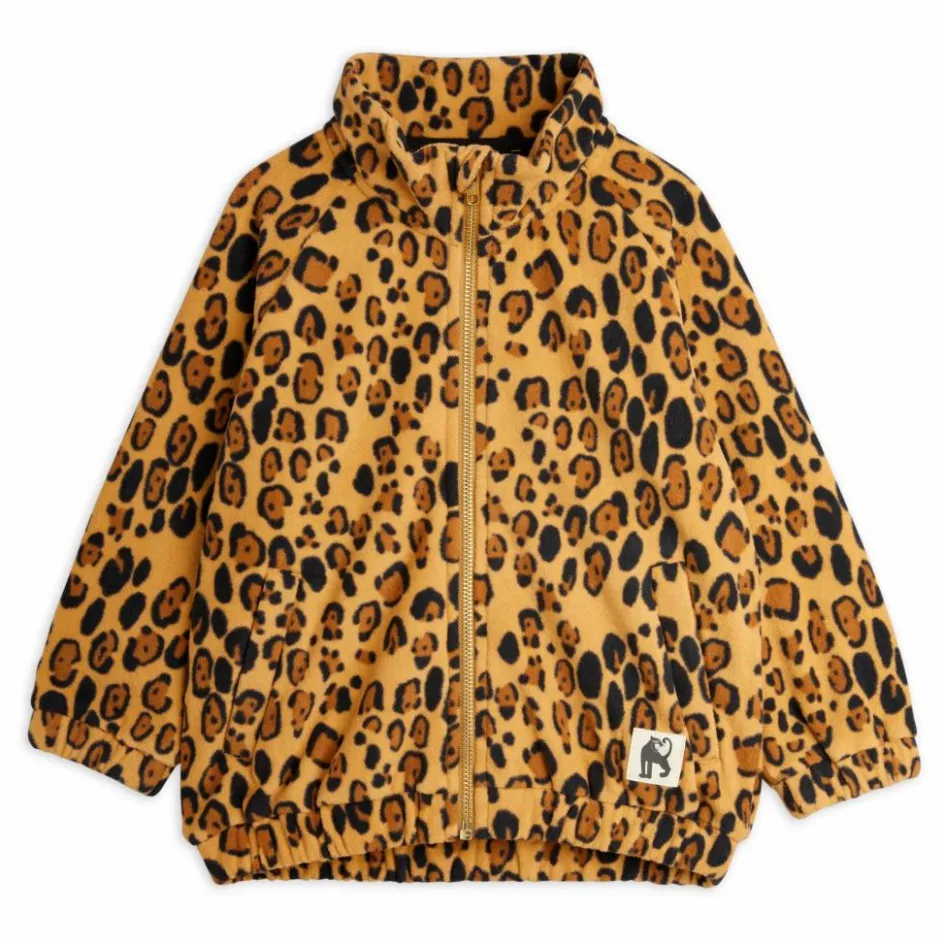 Discount Mini Rodini Veste Leopard Polyester Recyclé | Beige