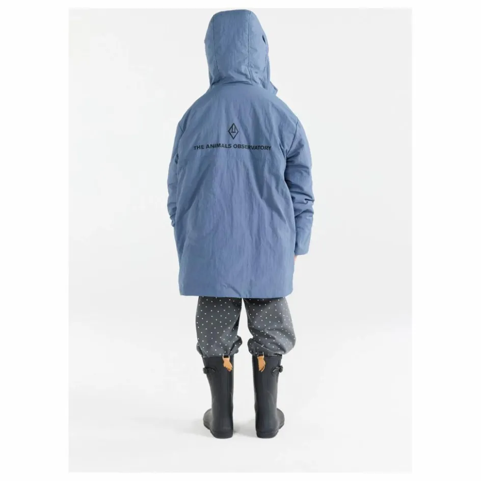 Clearance The Animals Observatory Veste Longue Lion Fibres Recyclées | Bleu gris