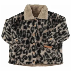 Outlet Piupiuchick Veste Léopard Laine | Brun