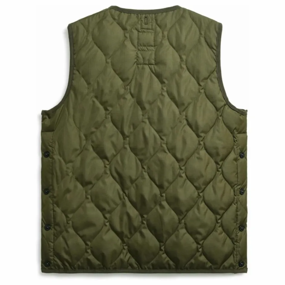 Hot Taion Veste Militaire Sans Manche Unisexe Col V | Olive