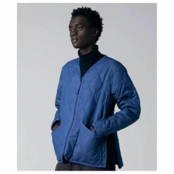 Sale Taion Veste Militaire Unisexe Col V | Bleu indigo