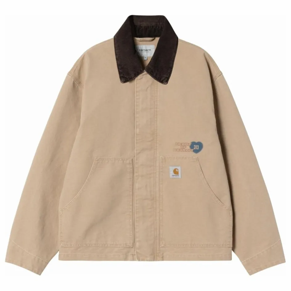 Outlet Carhartt WIP Veste OG Arcan Graphic Coton Bio | Beige