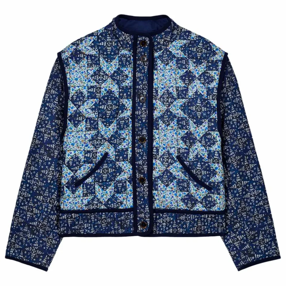 Louise Misha Veste Omotayo Midnight Star Patchwork Coton Bio - Collection Femme ||Femme Vestes, Blousons